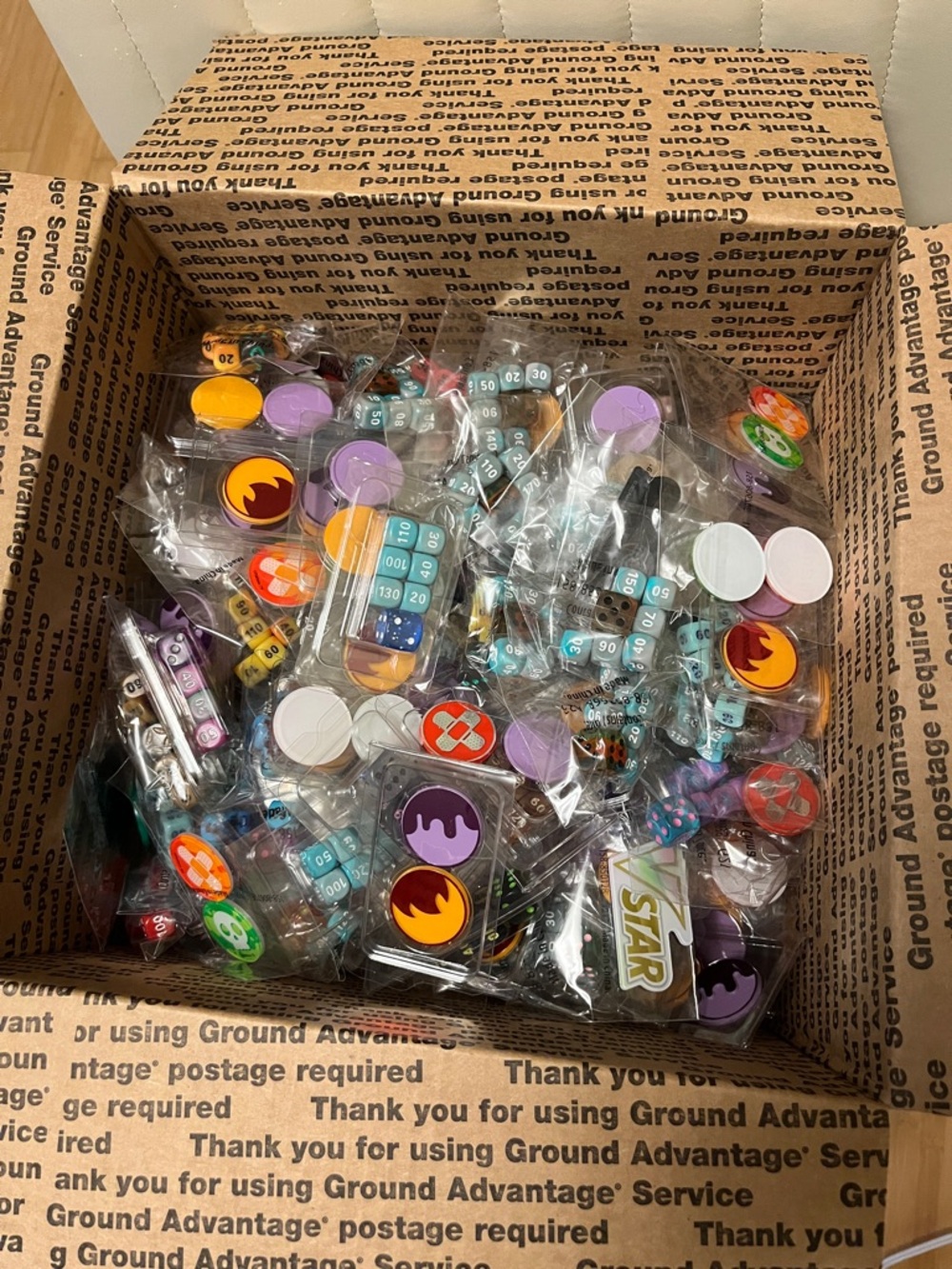 Pokemon Tokens and Dice, Large Box full - Picture 2 of 4